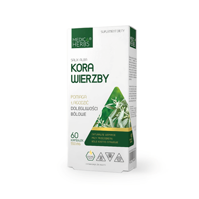 MEDICA HERBS Kora Wierzby 550mg, 60 kaps.