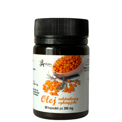 ARAM NATURA Olej rokitnikowy syberyjski 300mg, 90 kaps.