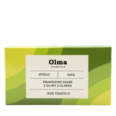 OLMA COSMETICS Mydło prawdziwe szare z oliwy z oliwek 100g