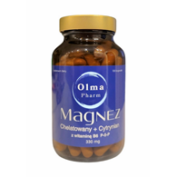 OLMA PHARM Magnez Chelatowany + Cytrynian z wit. B6 P-5-P 100 kaps.