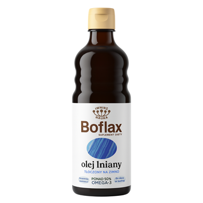Olej lniany Boflax do diety Dr Budwig 0,5L INSTYTUT WNiRZ