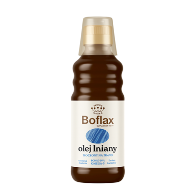 Olej lniany Boflax do diety Dr Budwig 0,25L INSTYTUT WNiRZ