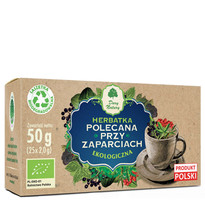 Herbatka Polecana przy Zaparciach fix BIO 25*2g DARY NATURY