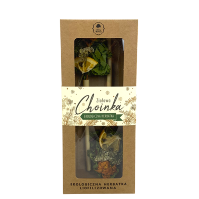 Herbatka liofilizowana Ziołowa Choinka na patyku BIO 2 szt DARY NATURY