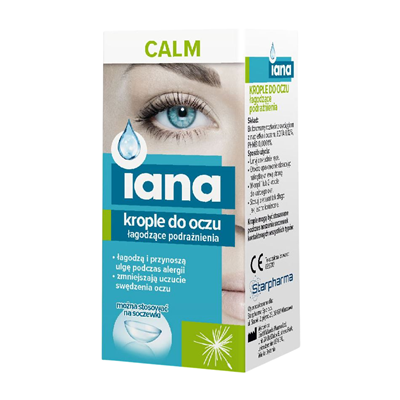 IANA Krople do oczu CALM łagodzące podrażnienia 10ml STARPHARMA