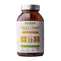 BIOWEN Omega 3 Family TG 720mg EPA, 480mg DHA 225 kaps.