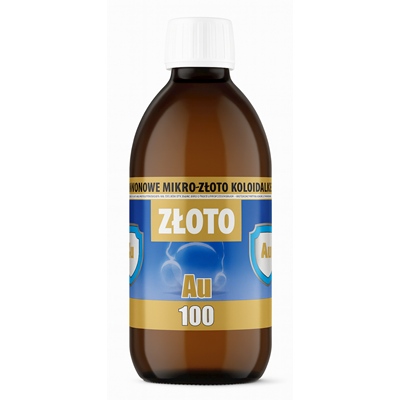 Mikro-Złoto koloidalne Au100 10ppm 300ml PRO AKTIV