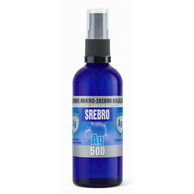 Mikro-Srebro koloidalne SPRAY Ag500 50ppm 100ml PRO AKTIV