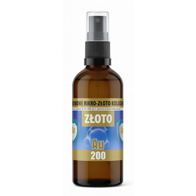 Mikro-Złoto koloidalne SPRAY Au200 20ppm 100ml PRO AKTIV