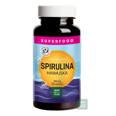 Spirulina hawajska 500mg 100tabl. GINSENG POLAND