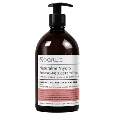 Mydło w płynie potasowe z ceramidami kojące 480ml BARWA