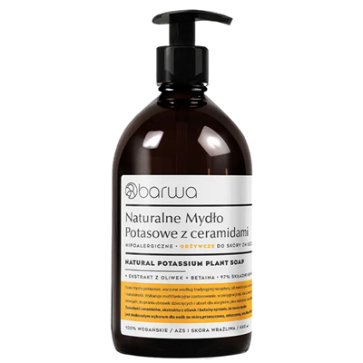 Mydło w płynie potasowe z ceramidami odżywcze 480ml BARWA