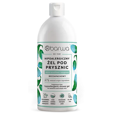 Hipoalergiczny żel pod prysznic bezzapachowy 400ml BARWA