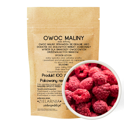 Malina owoc 50g ZIELARZPOLSKI.PL