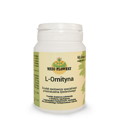 L-Ornityna 250mg, 60kaps. MEDI-FLOWERY