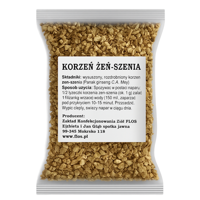 Żeń-szeń korzeń 25g FLOS