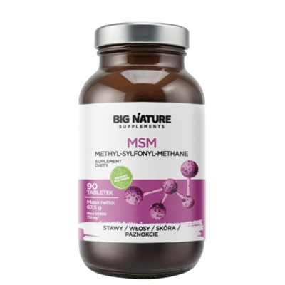 BIG NATURE Tabletki MSM 750mg, 90 tabl.