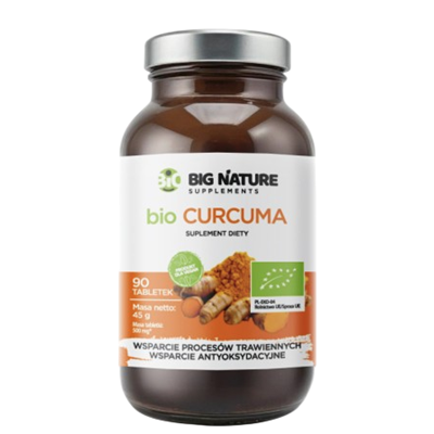 BIG NATURE Tabletki Curcuma BIO 500mg, 90 tabl.