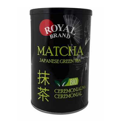 Matcha japońska ceremonialna BIO puszka 100g ROYAL BRAND