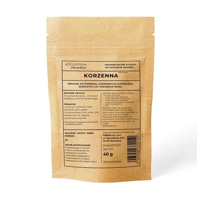 Korzenna przyprawa 40g ZIELARZPOLSKI.PL
