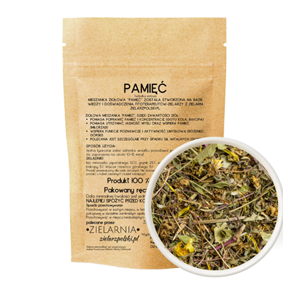 Pamięć - herbatka ziołowa 100g ZIELARZPOLSKI.PL