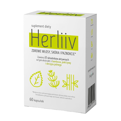 HERLIIV 60 kaps. - zdrowe włosy, skóra i paznokcie