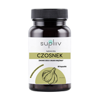 Czosnek ekstrakt standaryzowany allicyna 1% 400mg, 60kaps. SUPLIIV