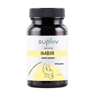 Imbir ekstrakt gingerol 5% 400mg, 60kaps. SUPLIIV