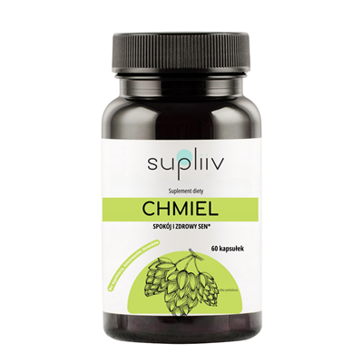 Chmiel ekstrakt 10:1 400mg, 60kaps. SUPLIIV