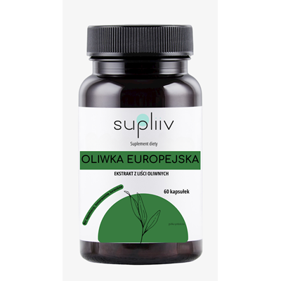 Oliwka europejska ekstrakt 10:1 400mg, 60kaps. SUPLIIV