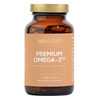 Omega-3 TG 750mg Premium 500 EPA, 250 DHA 60kaps. NATU.CARE