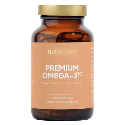 Omega-3 TG 750mg Premium 500 EPA, 250 DHA 60kaps. NATU.CARE