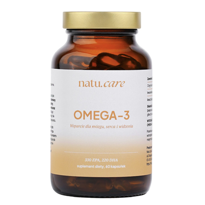 Omega-3 550mg (330 EPA, 220 DHA) 60kaps. NATU.CARE