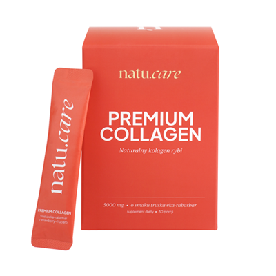 Kolagen Premium truskawka-rabarbar 5000mg 30 saszetek NATU.CARE