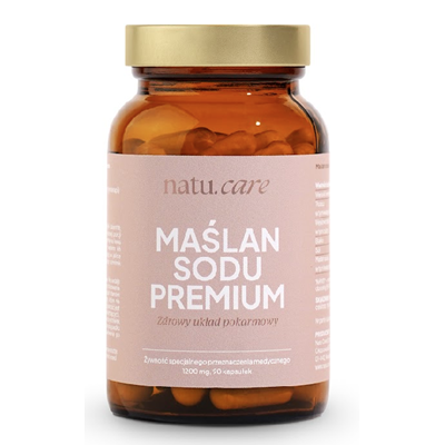 Maślan sodu Premium 1200mg, 90kaps. NATU.CARE