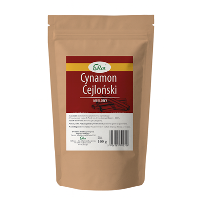 Cynamon cejloński mielony 100g FLOS