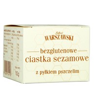 ŁAKOĆ WARSZAWSKI - Ciastka sezamowe z pyłkiem pszczelim bezglutenowe 150g