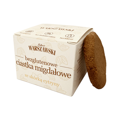 ŁAKOĆ WARSZAWSKI - Ciastka migdałowe ze skórką cytryny bezglutenowe 150g