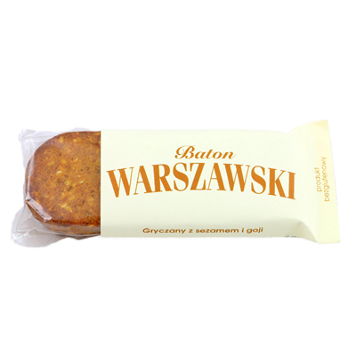 BATON WARSZAWSKI Gryczany z sezamem i goji 50g