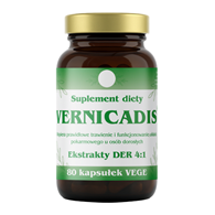 VERNICADIS ekstrakty DER 4:1 80 kaps. - suplement diety - wrotycz, piołun, dziurawiec, goździk, mniszek, kminek, mięta, tymianek