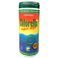 Chlorella algi prasowane 1200tabl. (broken cell wall) MERIDIAN