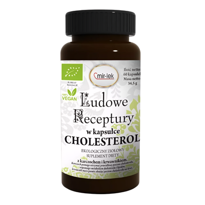 LUDOWE RECEPTURY cholesterol BIO 60 kapsułek MIR-LEK