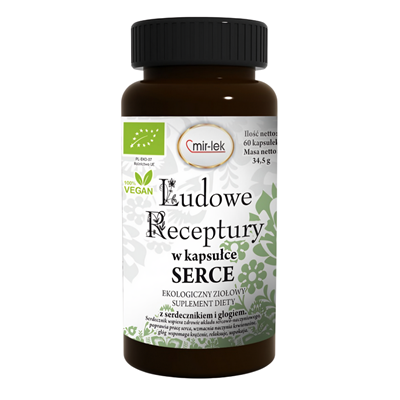 LUDOWE RECEPTURY serce BIO 60 kapsułek MIR-LEK