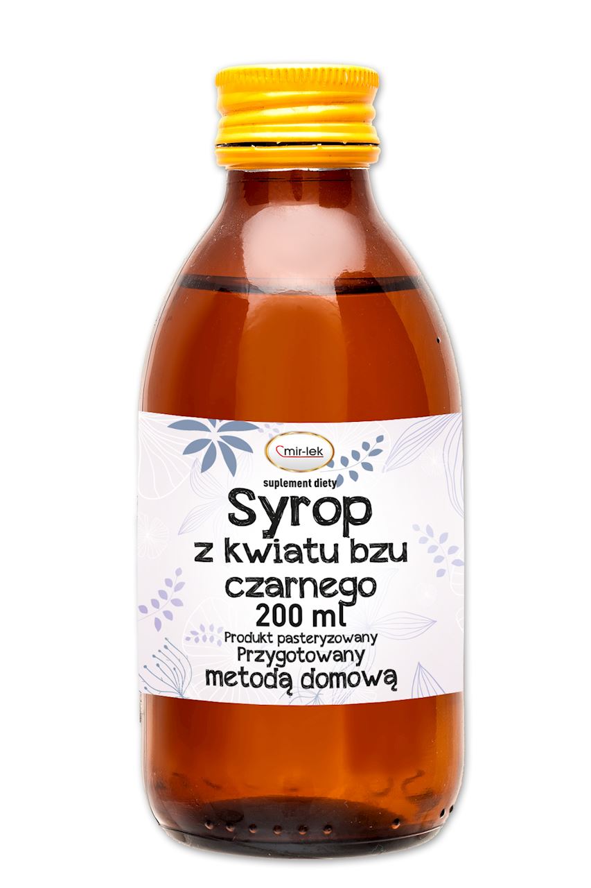 Syrop Z Czarnego Bzu Dla Dzieci Pan Tabletka Syrop z kwiatu bzu czarnego 200ml MIR-LEK produkt - Hurtownia zielarska