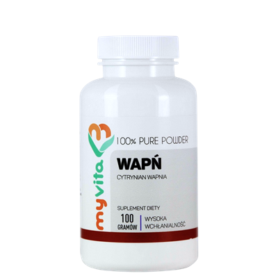 MyVita Wapń w proszku 100g - cytrynian wapnia