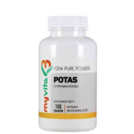 MyVita Potas w proszku 100g - Cytrynian potasu