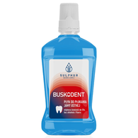 BUSKODENT Płyn do płukania jamy ustnej bez alkoholu i fluoru 500ml SULPHUR
