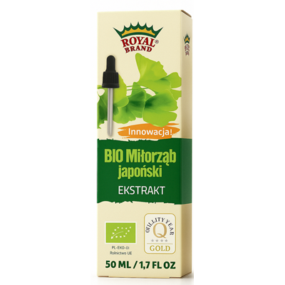 Ekstrakt z Miłorzębu japońskiego BIO 50ml ROYAL BRAND