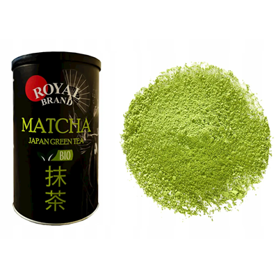 Matcha japońska tradycyjna BIO puszka 100g ROYAL BRAND
