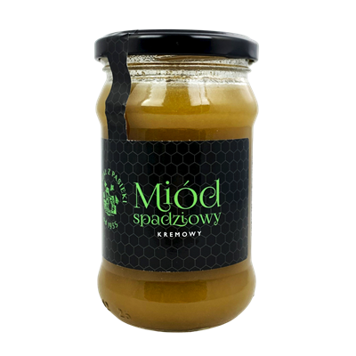 Miód kremowy spadziowy 380g SPECJAŁ Z PASIEKI
